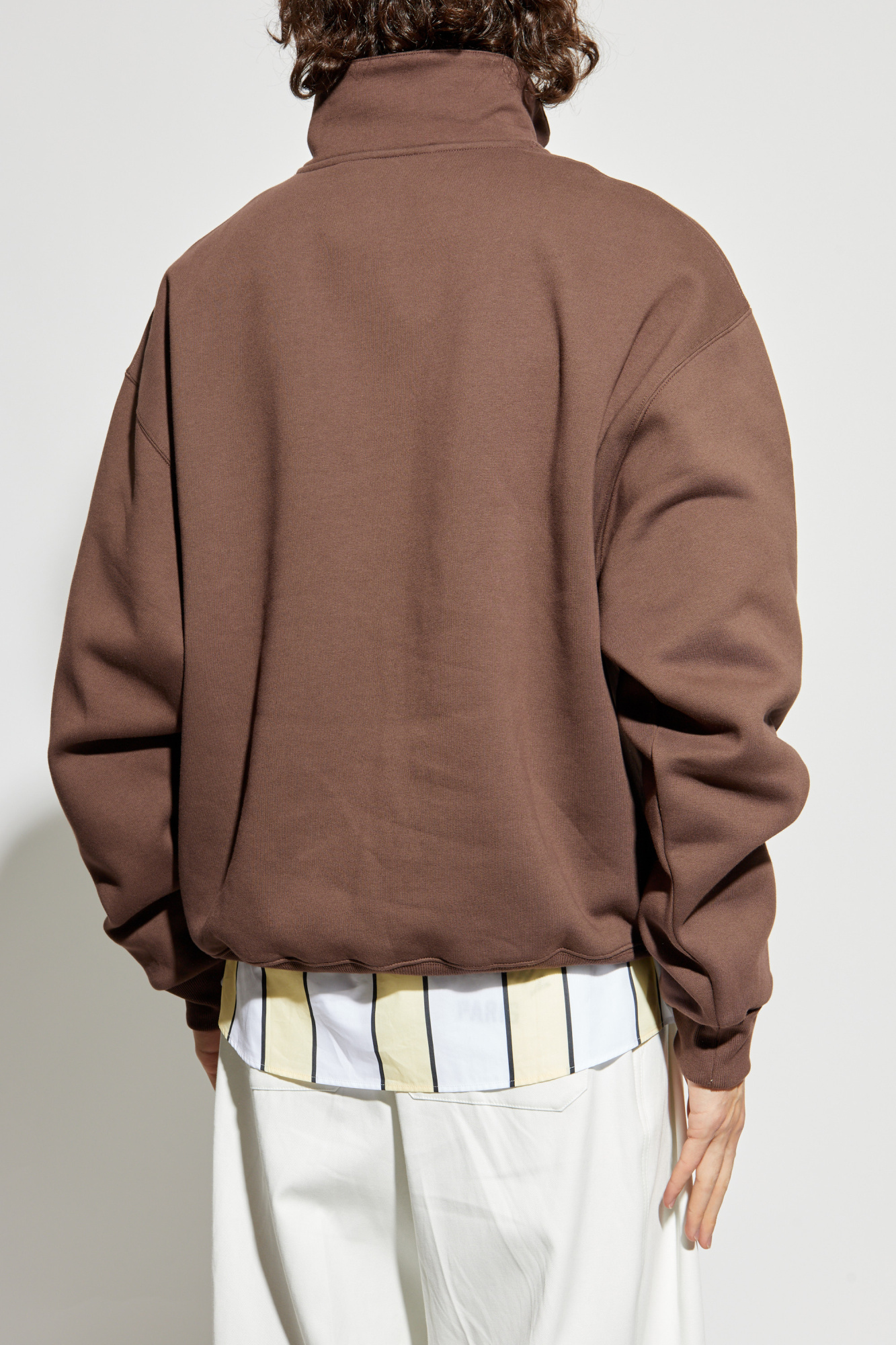 Brown Sweatshirt with stand-up collar Jacquemus - Vitkac AS